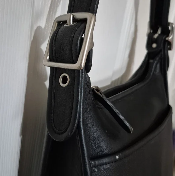 Coach Legacy Bag 9966 Nickel Hardware Vintage Black Leather Shoulder Bag - Picture 2 of 16